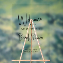 Minimales Script Typografy Brautparty Willkommen