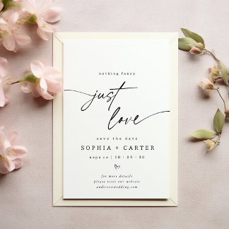 Minimales Skript Nichts Extravagant nur Liebe Save The Date