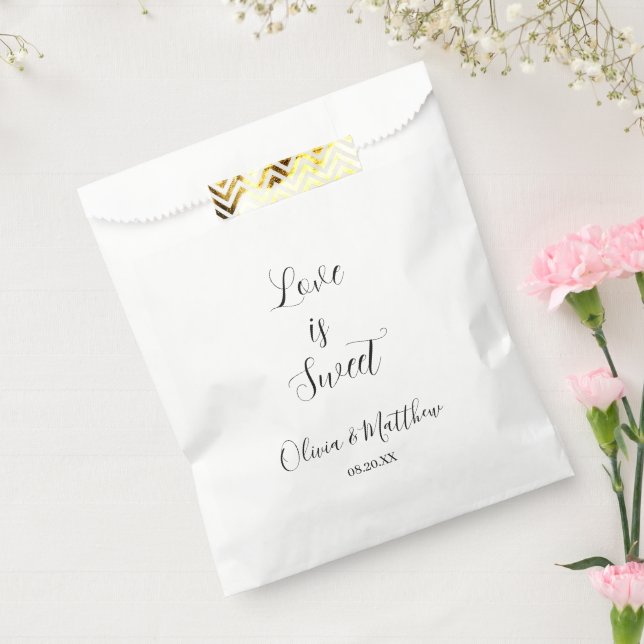Minimales Skript Vielen Dank Hochzeit Geschenktütchen (Versiegelt)