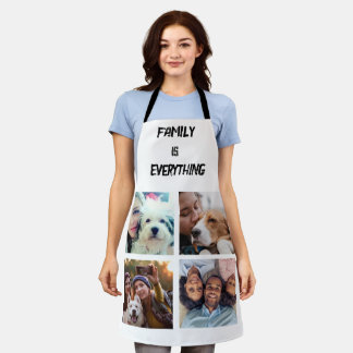 Minimales Typografy Custom Collage Foto Schürze