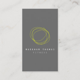 Minimales und modernes Designer-Scribble-Logo in L Visitenkarte