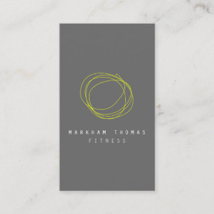 Minimales und modernes Designer-Scribble-Logo in L Visitenkarte