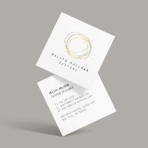 Minimales und modernes Gold Designer Scribble-Logo
