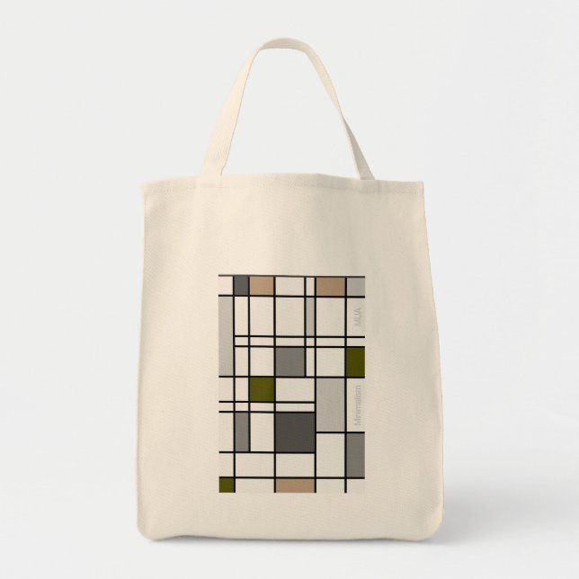 Minimalism Reflection III Grocery Tote Tragetasche (Vorne)