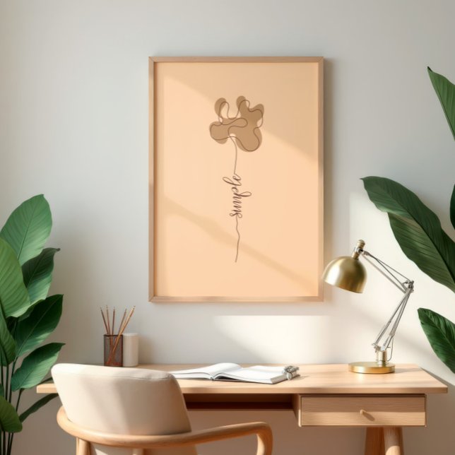 Minimalism Simple Flower Wall Art Poster (Von Creator hochgeladen)