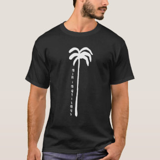 Minimalism Vintage Retro Palm Tree Backpacker Trav T-Shirt