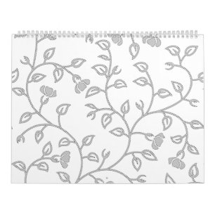 Minimalisme Botanique Calendrier Mural Personnal