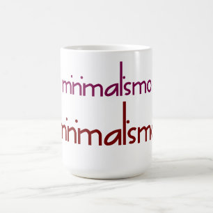 "Minimalismo Text Mug