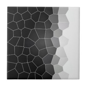 Minimalismus Abstrakt Art Holzkohle Weiße Zellen Fliese