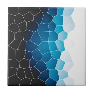 Minimalismus Abstrakt Art Türkis Blaue Weiße Ziern Fliese