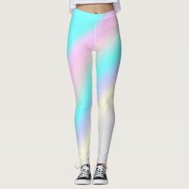 Minimalismus Abstrakt Art Türkis Pink Pastel Lege Leggings