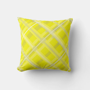 Minimalismus Abstrakt Art Yellow White Blocks Kissen