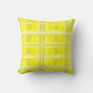 Minimalismus Abstrakt Art Yellow White Blocks Kissen