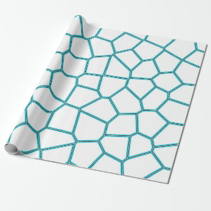 Minimalismus Abstrakte Kunst Blasstürkisfarbene We Geschenkpapier