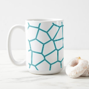 Minimalismus Abstrakte Kunst Blasstürkisfarbene We Kaffeetasse