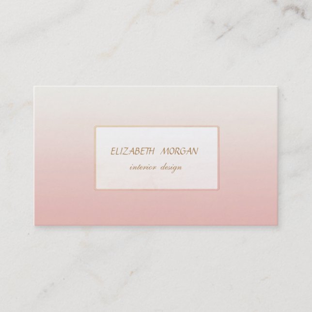 Minimalismus Elegante Moderne Visitenkarte (Vorderseite)