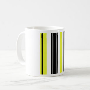 Minimalismus Gelbe Schwarze Streifen Kaffeetasse