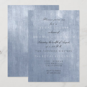 Minimalismus Glam Blue Gray Pastel Brautparty Einladung