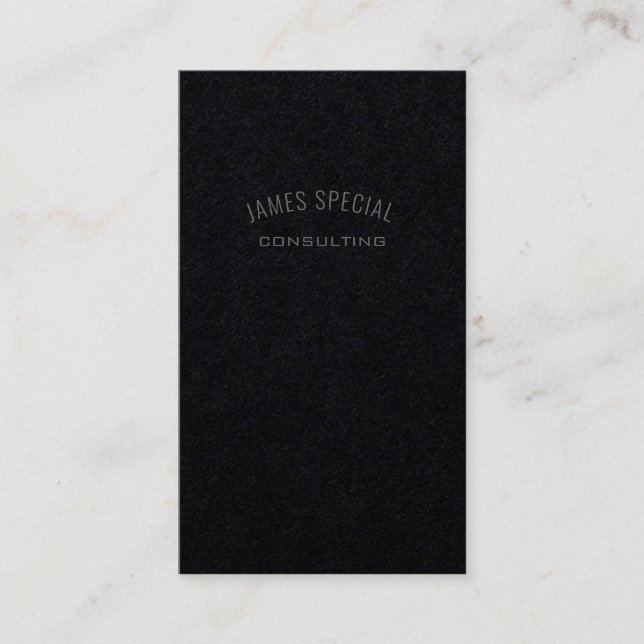 Minimalismus Gray Black Gray Berufliche Beratung Visitenkarte (Vorderseite)