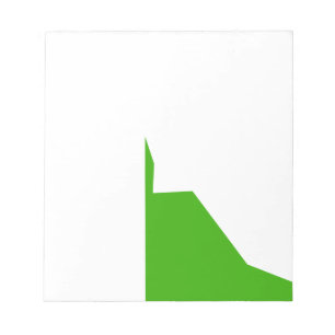 Minimalismus Green White Notizblock