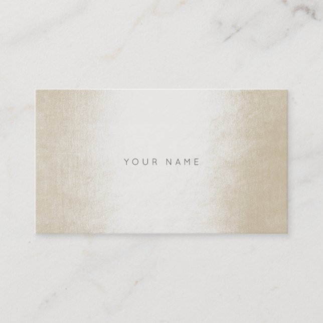 Minimalismus Ivory Silver Pearl Gray White Vip Visitenkarte (Vorderseite)