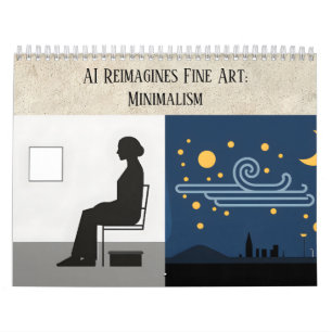 Minimalismus-Kunst-Aesthetic - Fine Art neu interp Kalender
