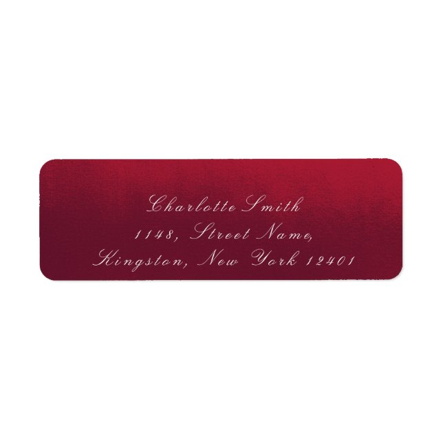 Minimalismus Red Burgundy White UAWG Elegante (Vorne)