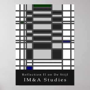 Minimalismus Reflektion II auf De Stijl Poster