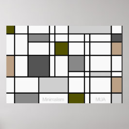 Minimalismus Reflektion III Poster