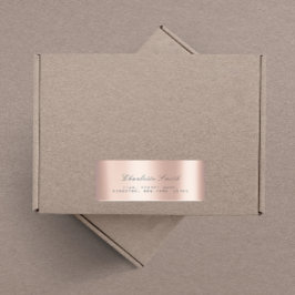 Minimalismus Rosa Rose Blush Rücksendeadressen-Auf