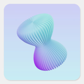 Minimalist_1 Quadratischer Aufkleber