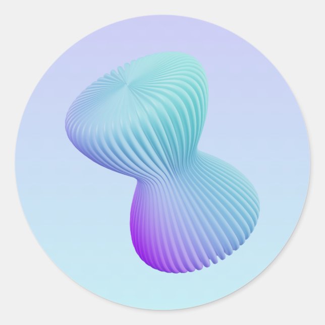 Minimalist_1 Runder Aufkleber (Vorderseite)