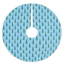 Minimalist Abstract Green Chic Christmas Tree Polyester Weihnachtsbaumdecke