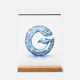 Minimalist Abstract Letter G Acrylschild