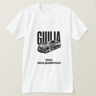 Minimalist Alfa Romeo Giulia Quadrifoglio Italieni T-Shirt