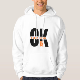 Minimalist Alles Wird OK Inspirational Hoodie