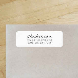 Minimalist Anderson Kursiv Familienname