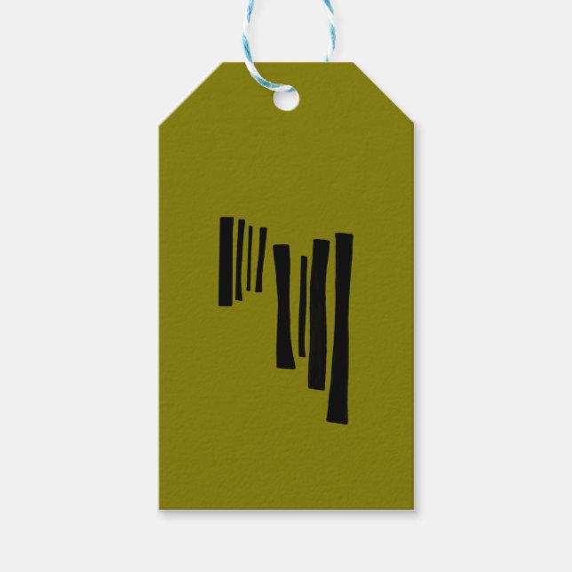 Minimalist Art Enclosure Geschenkanhänger (Vorderseite)