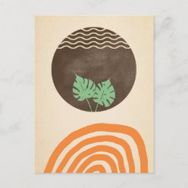 Minimalist art. For a gentle message. Postcard Postkarte