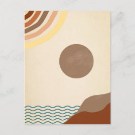 Minimalist art. For a gentle message. Postcard Postkarte