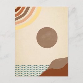 Minimalist art. For a gentle message. Postcard Postkarte