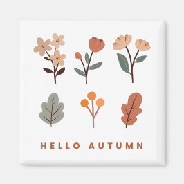 Minimalist Autumn Florals Magnet