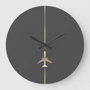 Minimalist Aviation Große Wanduhr
