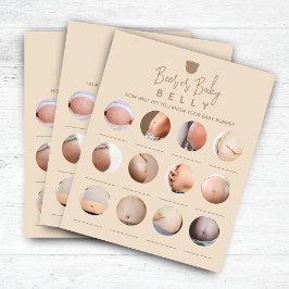 Minimalist Baby Shower Beer oder Baby Bly Game