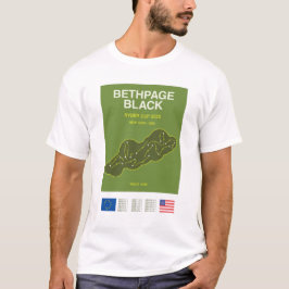 Minimalist Bethpage Black Ryder Cup Line Print Tee