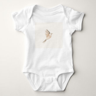 Minimalist Bird Baby Bodysuit – Soft Neutral Nurse Strampler