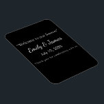 Minimalist Black Cat Silhouette  Magnet<br><div class="desc">Stylish black cat silhouette in minimalist style – perfect for Halloween, pet lovers, and chic everyday gifts. Add a touch of mysterious charm and feline elegance to your lifestyle with this minimalist black cat silhouette design. Featuring a sleek and sophisticated illustration of a black cat in profile, this versatile artwork...</div>