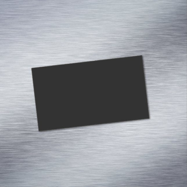 Minimalist Black Cat Silhouette  Magnetische Visitenkarte (Beispiel)