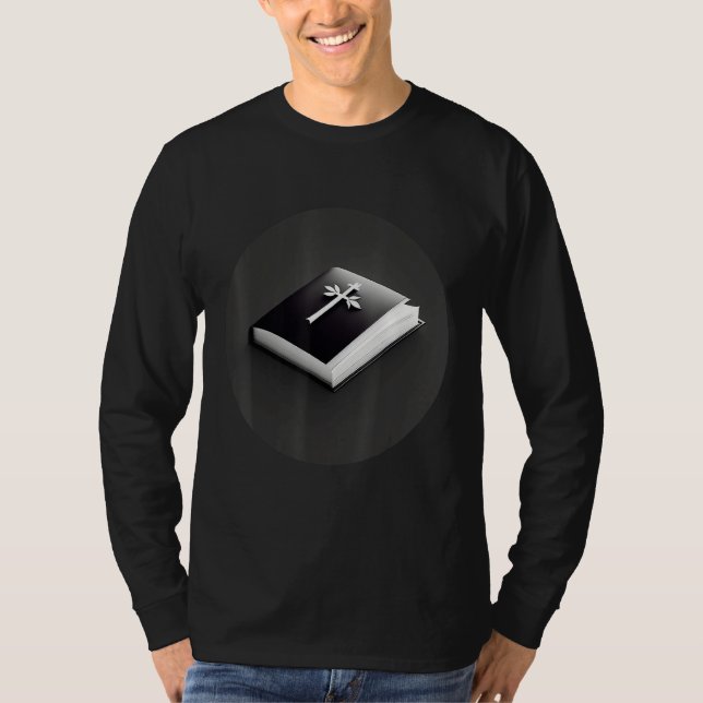 Minimalist Black Holy Bible T-Shirt (Vorderseite)