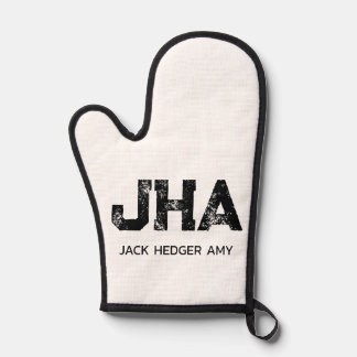 MINIMALIST BLACK THREE LETTER MONOGRAM NAME WHITE